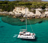 Journée catamaran Briseis croisière Bonifacio